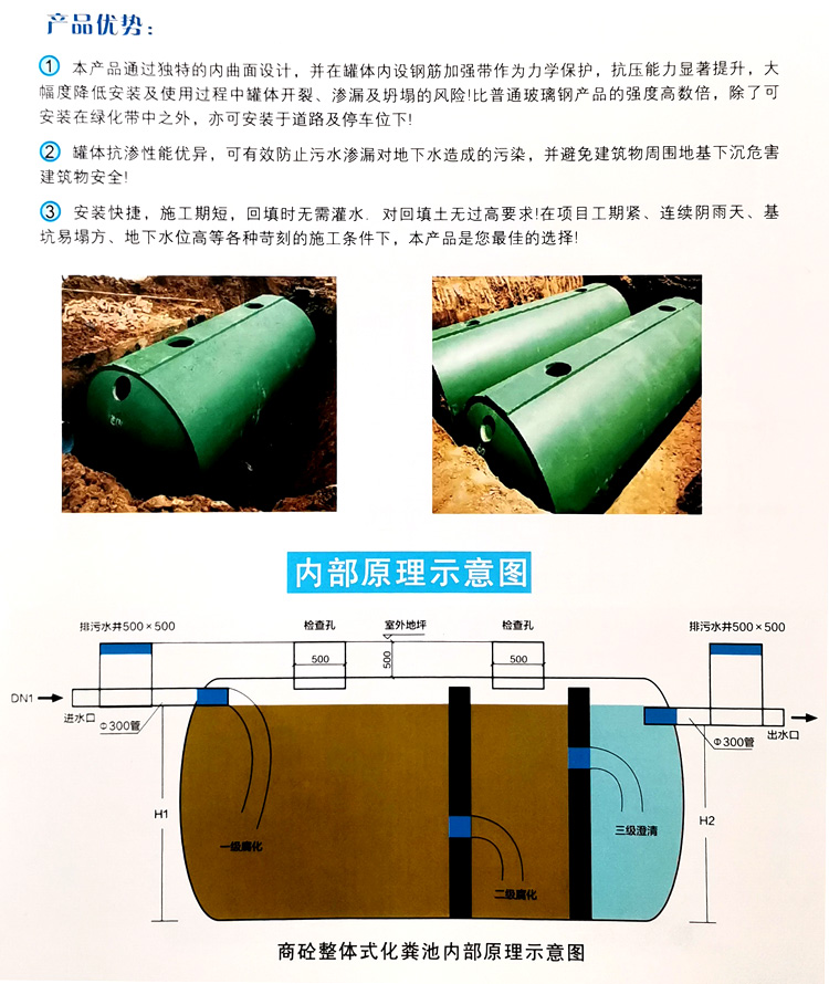青州玻璃钢化粪池